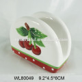 Hot sale tableware ceramic napkin holder with duck design